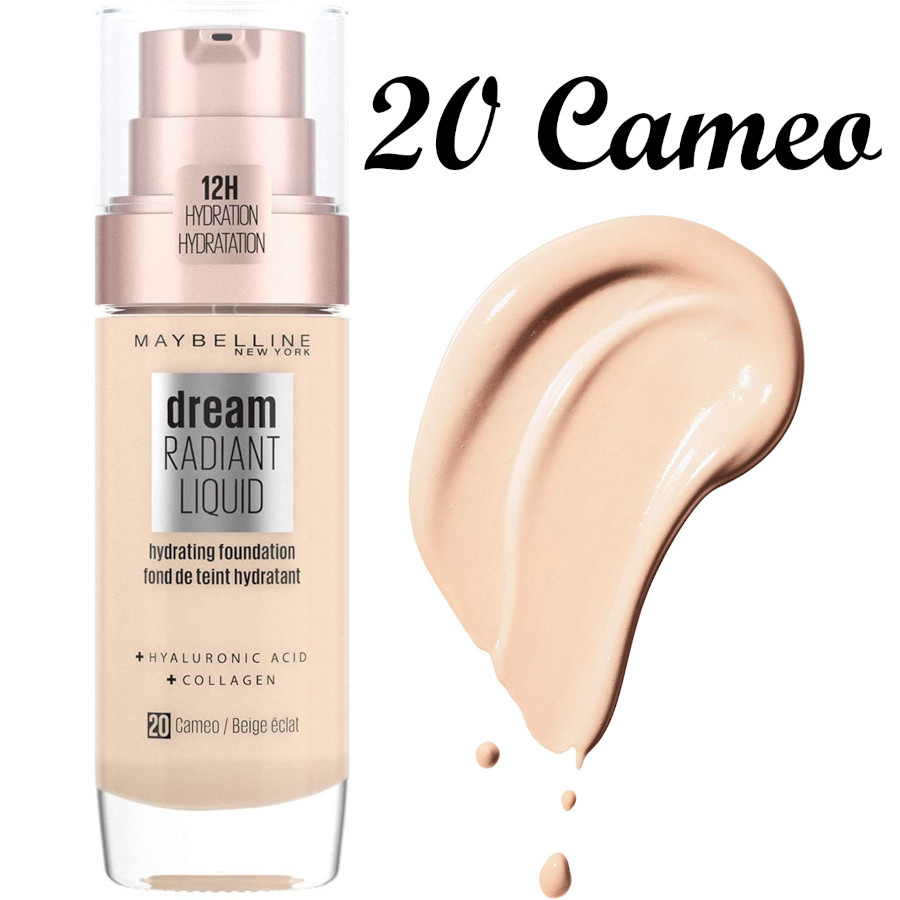 Maybelline New York Foundation Dream Radiant Liquid Hyaluron 30 Sand, 30 ml
