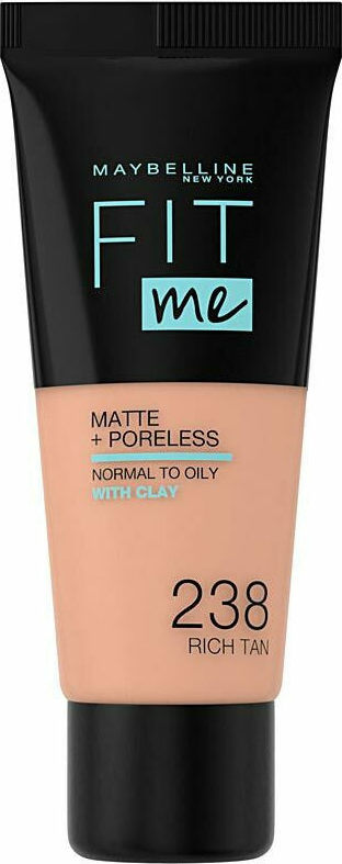 Maybelline New York Foundation Fit Me Matte & Poreless 101 True Ivory, 30 ml