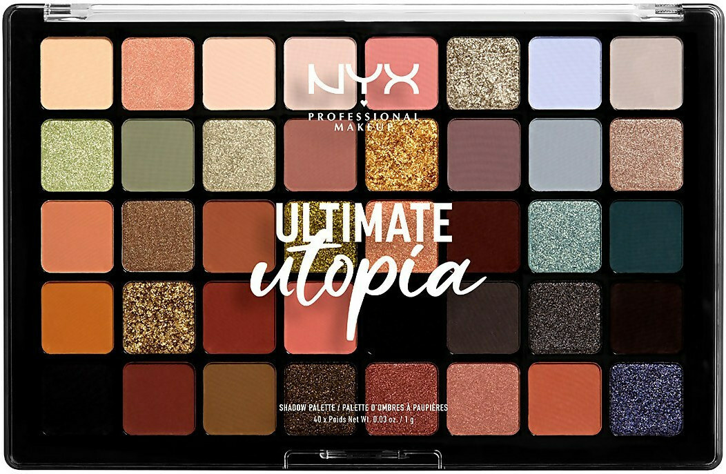 NYX Professional Makeup Eyeshadow Palette Ultimate 01W Utopia, 1 τεμ