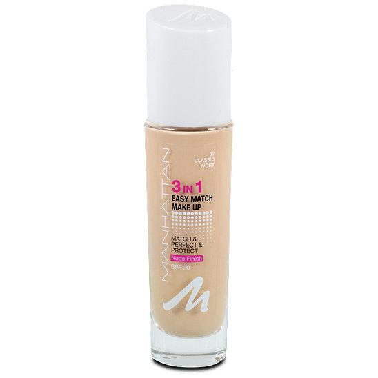 Manhattan Foundation 3in1 Easy Match Rose Beige 36, SPF 20, 30 ml