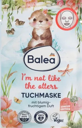 Balea Υφασμάτινη μάσκα Δεν είμαι σαν τις ενυδρίδες, 1 τεμάχιο