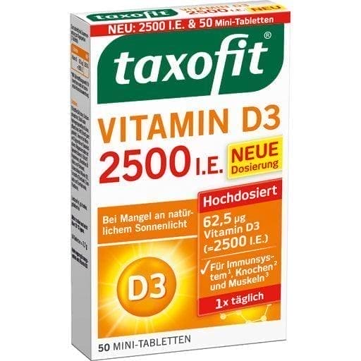 Taxofit Βιταμίνη D3 50 τεμάχια, 7,7 g