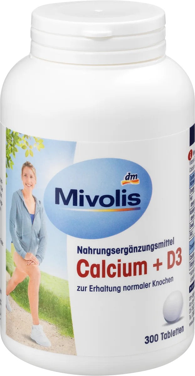 Mivolis Ταμπλέτες Calcium + D3, 300 τεμάχια, 270 γρ