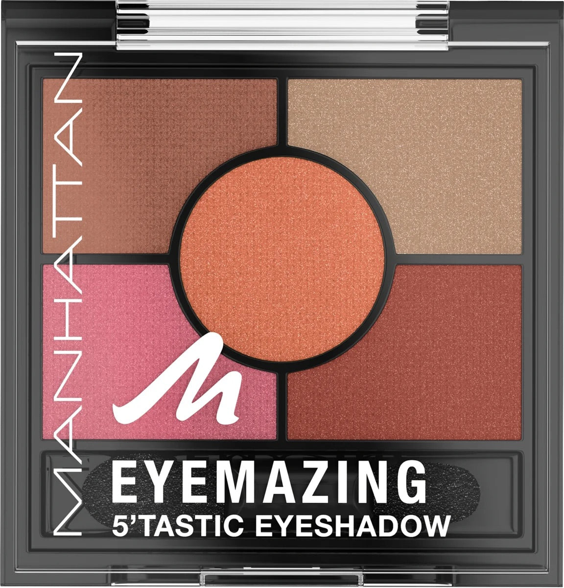 Manhattan Eyeshadow Palette Eyemazing 5'Tastic 002 Brixton Brown, 3.8 g