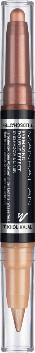 Manhattan Eyeshadow Eyemazing Double Effect & Kohl Kajal 002 Molten Metal, 1.6 g