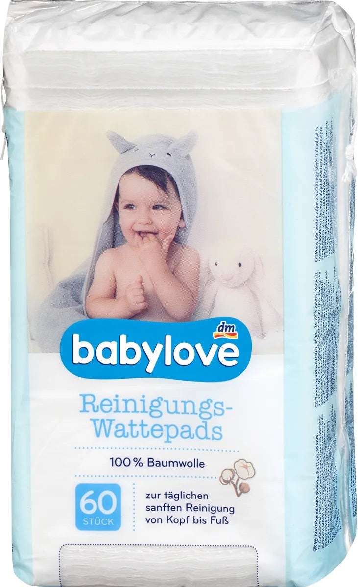 Babylove Βαμβάκι καθαρισμού, 60 τεμ