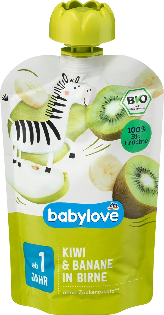 Babylove ακτινίδιο , μπανάνα και αχλάδι , 100 γρ