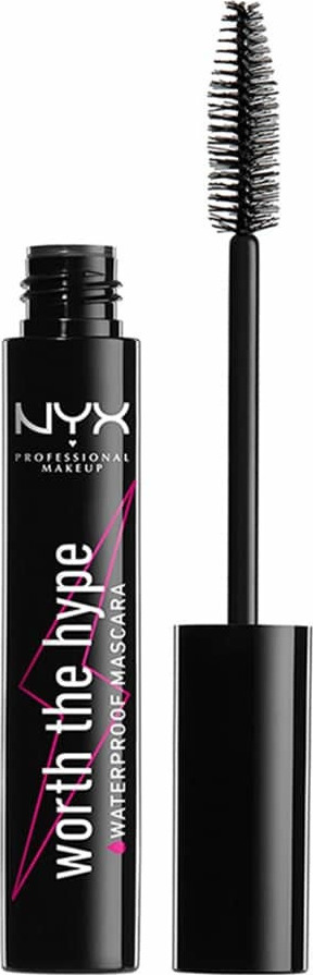 NYX Professional Makeup Mascara Worth The Hype Waterproof 01 Black, 7 ml