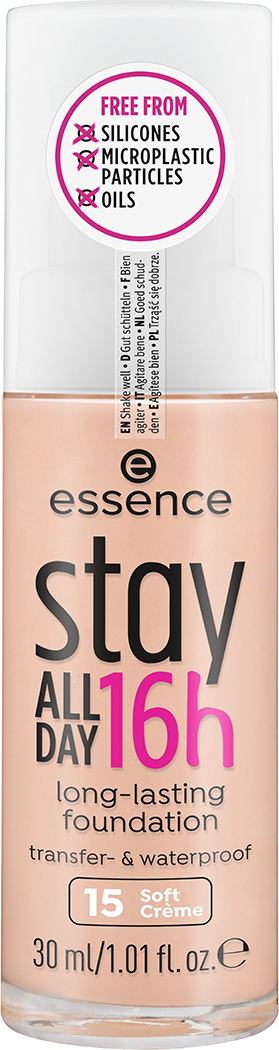 Essence Foundation Stay All Day 16h Long-Lasting 15 Soft Cream, 30 ml