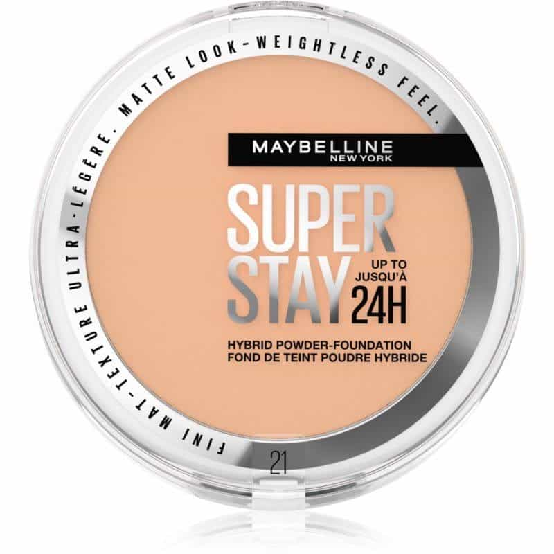 Maybelline New York Foundation Puder 24h Super Stay Hybrides 03, 9 g