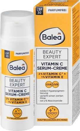 Balea Ορός προσώπου Beauty Expert Vitamin C κρέμα ορού SPF 30, 50 ml