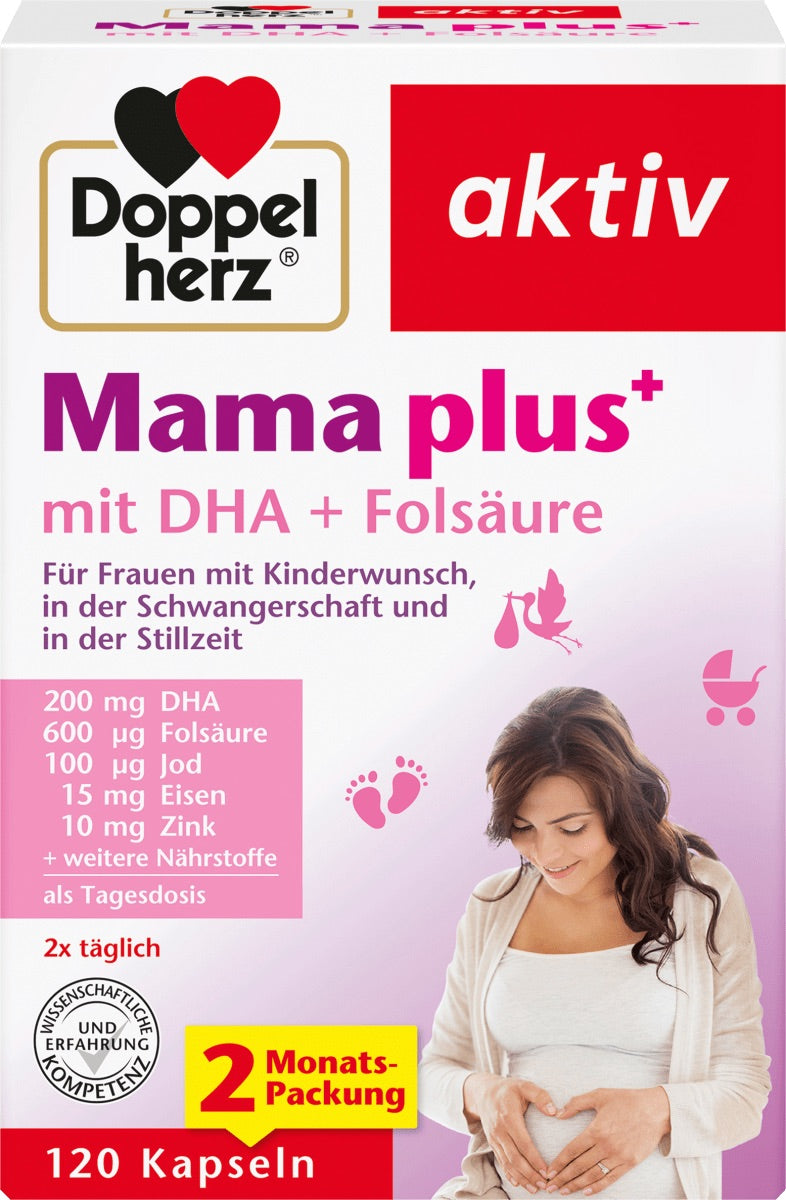 Doppelherz Mum plus 120 κάψουλες, 153,6 g