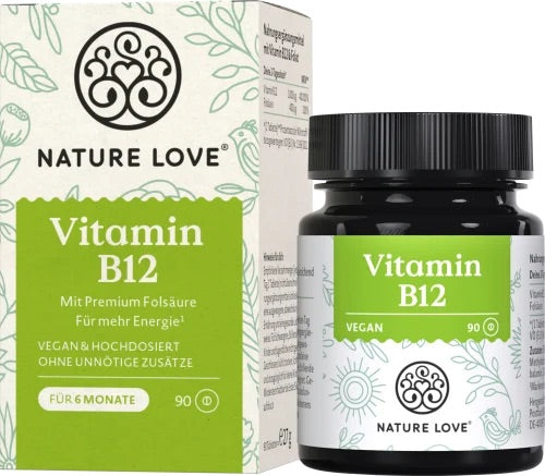 Nature love Βιταμίνη Β12 δισκία 90 τεμάχια, 27 g