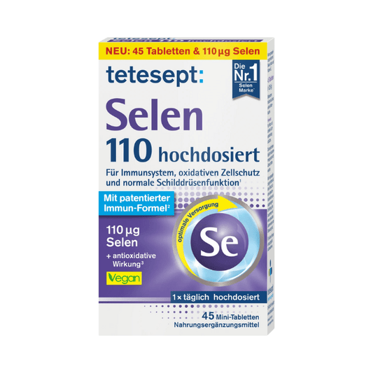 Tetesept Selenium 110 δισκία υψηλής δόσης 45 τεμάχια, 12,6 γρ