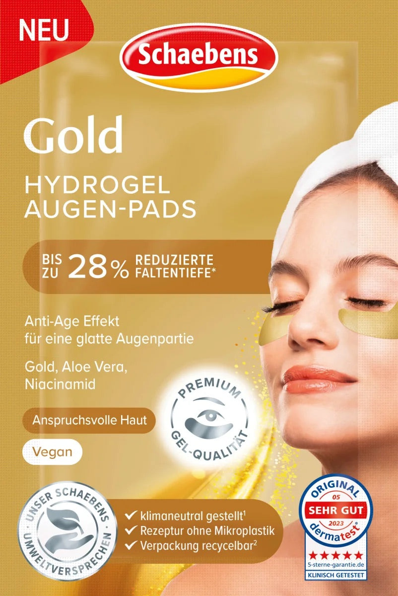 Schaebens Επιθέματα ματιών Hydrogel Gold (1 ζευγάρι), 2 τεμ