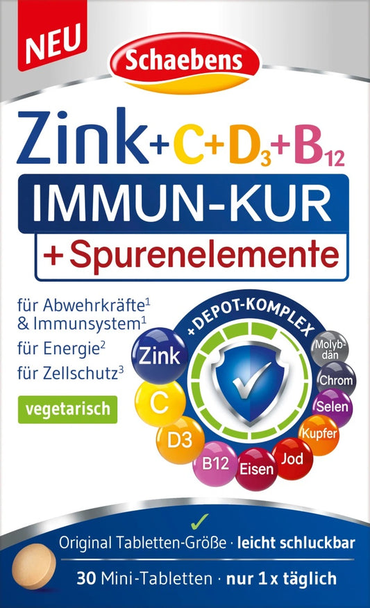 Schaebens Ανοσολογική θεραπεία ψευδάργυρος + C + D3 + B12, 10 γρ