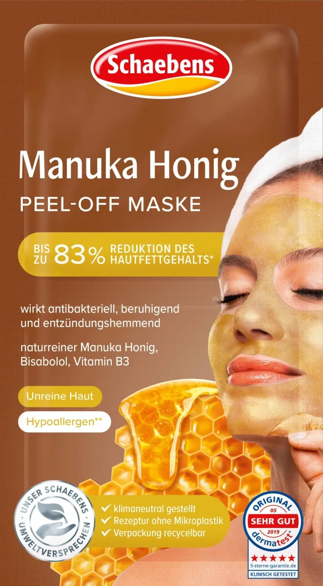 Schaebens Μάσκα προσώπου Manuka honey peel off, 16 ml