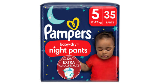 Pampers πάνες βρακάκι νύχτας Baby Dry μέγεθος 5 (12-17κιλά), 35τεμ