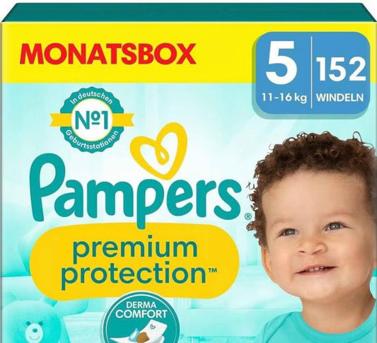 Pampers Premium προστασία μέγεθος 5 Junior (11-16 kg), 152 τεμάχια