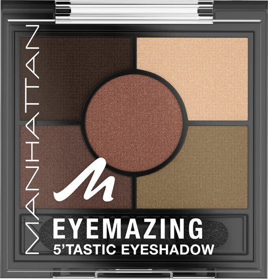 Manhattan Eyeshadow Palette Eyemazing 5'Tastic 002 Brixton Brown, 3.8 g