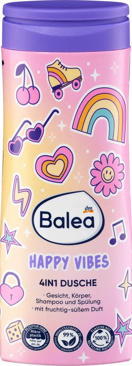 Balea Παιδικό ντους 4 σε 1 Happy Vibes, 300 ml