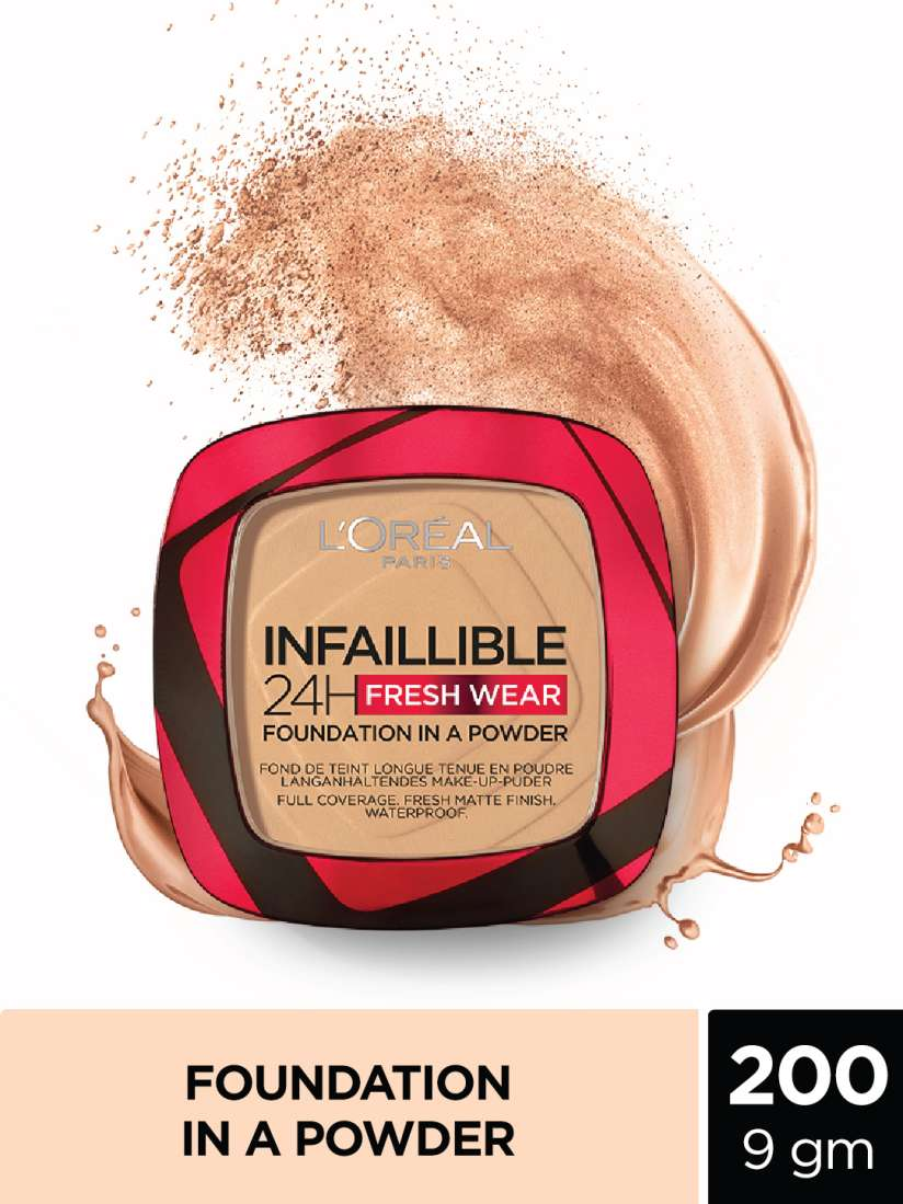 L'oreal Paris Foundation Powder Infallible 24H Fresh Wear 180 Rose Sand, 9 g