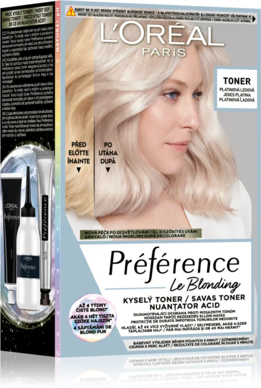 L'oreal Paris Hair Toner 01 Platinum Ice, 1 pc