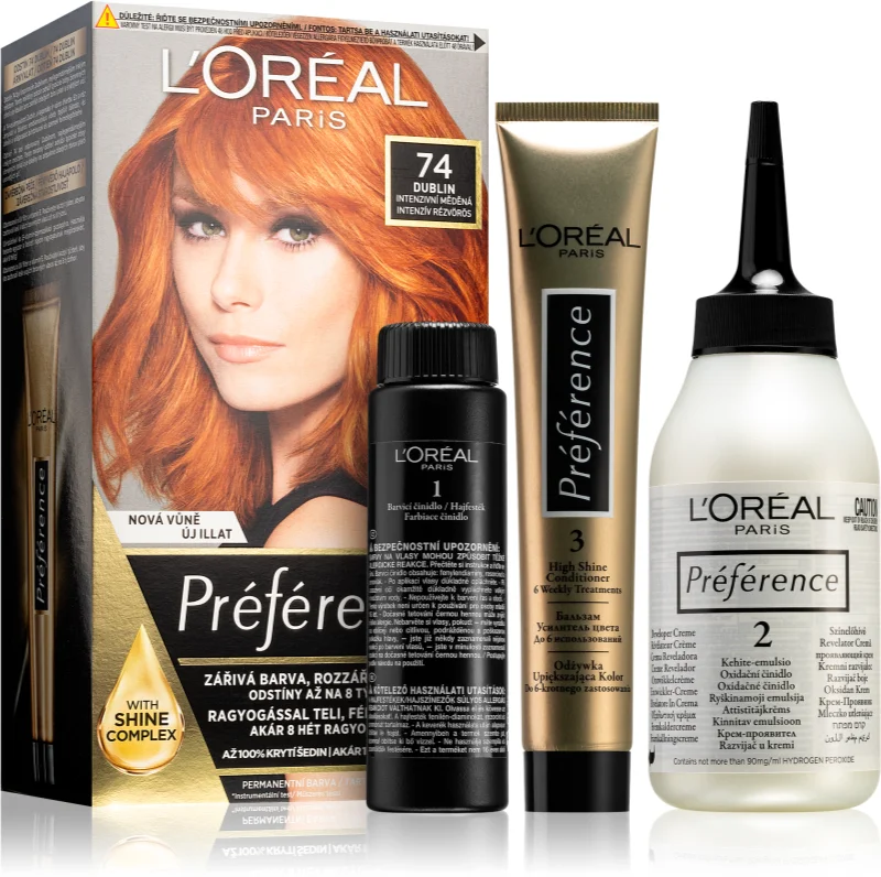 L'oreal Paris Hair colour 7.4 copper blonde, 1 piece