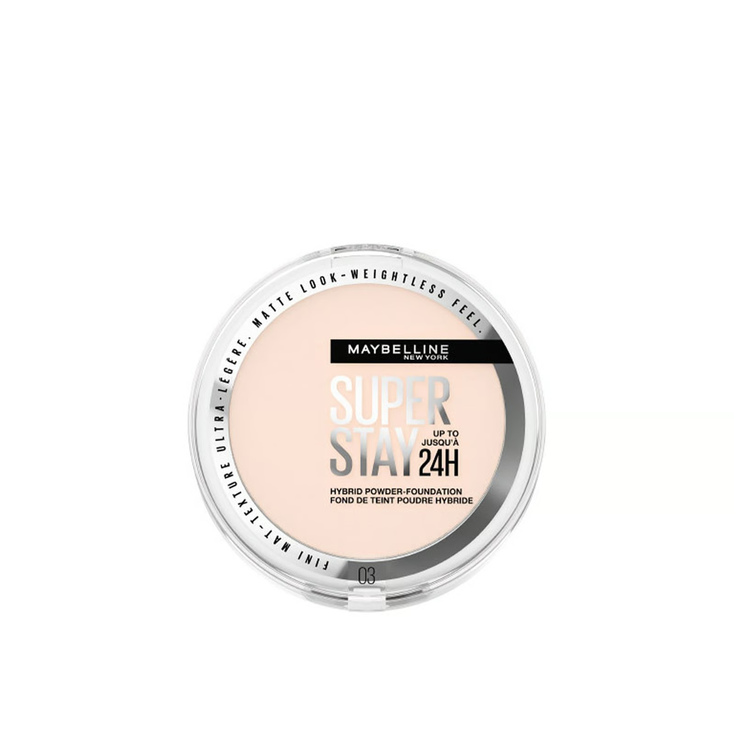 Maybelline New York Foundation Puder 24h Super Stay Hybrides 03, 9 g