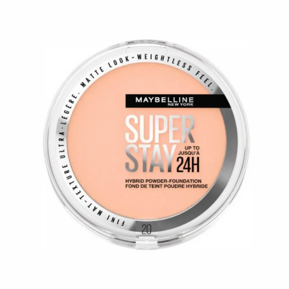 Maybelline New York Foundation Puder 24h Super Stay Hybrides 03, 9 g