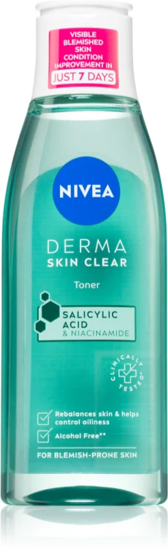 Nivea Toner προσώπου Derma Skin Clear, 200 ml